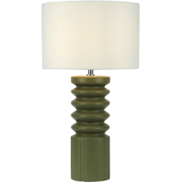 Mossford Table Lamp - Green - Wilko - thumbnail 3