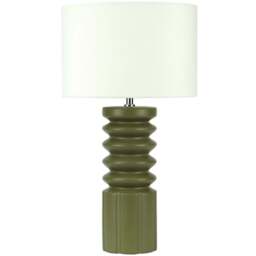 Mossford Table Lamp - Green - Wilko - thumbnail 1