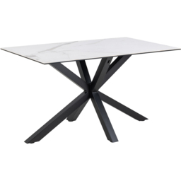 Florence Heaven 4 Seater Ceramic Top Dining Table White - Size: 75.5 x 135 x 80cm - Furniture To Go - Wilko - thumbnail 4