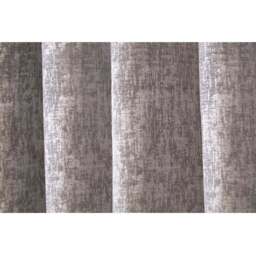 Amara Chenille Eyelet Curtain - Silver/168cm/183cm - Size: W 66 x D 72cm - Divante - Wilko - thumbnail 5