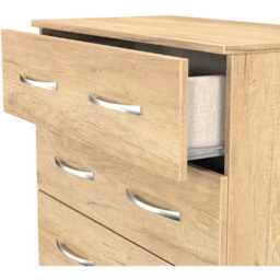 Crowndale Avon 5 Drawer Nebraska Oak Chest of Drawers Ready Assembled - Wilko - thumbnail 7