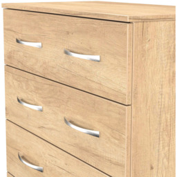 Crowndale Avon 5 Drawer Nebraska Oak Chest of Drawers Ready Assembled - Wilko - thumbnail 6