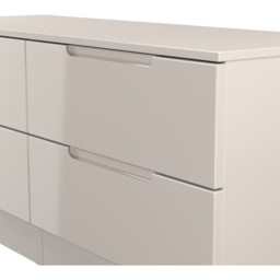 Crowndale Milan 4 Drawer Grey Gloss and Oak Bed Box - Size: 51 x 110 x 39cm - Kashmir Gloss & Kashmir - Wilko - thumbnail 5
