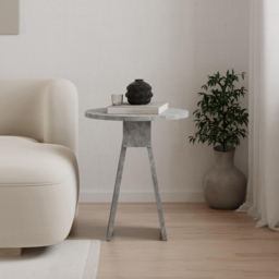 Decortie Chen Round Side Table with Gold Marble Effect Sculptural Base - Size: 50 x 42 x 42cm - Wilko - thumbnail 5