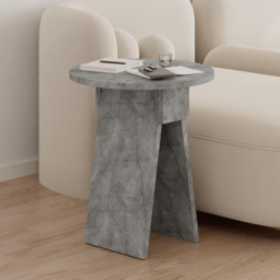 Decortie Chen Round Side Table with Gold Marble Effect Sculptural Base - Size: 50 x 42 x 42cm - Wilko - thumbnail 6
