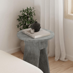 Decortie Chen Round Side Table with Gold Marble Effect Sculptural Base - Size: 50 x 42 x 42cm - Wilko - thumbnail 4