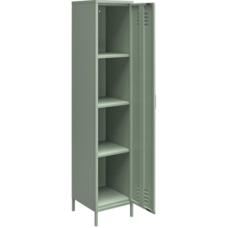 Dorel Mission District Single Door Green Storage Cabinet - Size: 185 x 38 x 40cm - Pale Green - Wilko - thumbnail 7