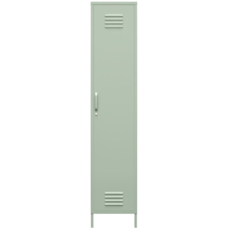 Dorel Mission District Single Door Green Storage Cabinet - Size: 185 x 38 x 40cm - Pale Green - Wilko - thumbnail 4