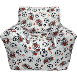 Kaikoo White Goal Print Funzee Bean Bag Chair - Wilko - thumbnail 4