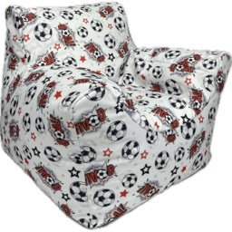 Kaikoo White Goal Print Funzee Bean Bag Chair - Wilko - thumbnail 3