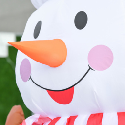 Everglow LED Inflatable Christmas Snowman with Candy Canes Decoration 7.8ft - White - Wilko - thumbnail 7