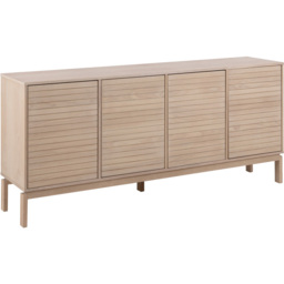 Florence Linley 4 Door White Oak Sideboard - Furniture To Go - Wilko - thumbnail 3