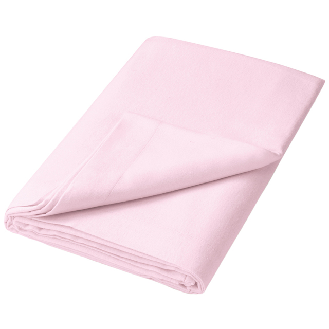 Helena Springfield Single Baby Pink Brushed Cotton Flat Bed Sheet - Wilko - image 1