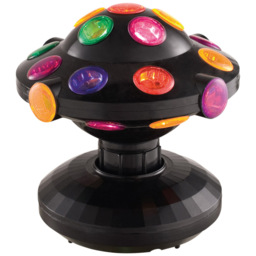 Cheetah Rotatable Disco Ball 6 inch - Size: 16 x 14.5 x 14.5cm - Silver - Wilko