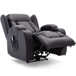 Furniture Online Caesar Black Bonded Leather Electric Recliner Chair - Size: 105 x 95 x 98cm - Wilko - thumbnail 5
