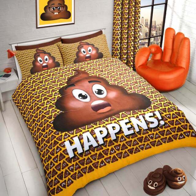 Velosso Double Expressions Poo Duvet Set - Yellow - Wilko - image 1