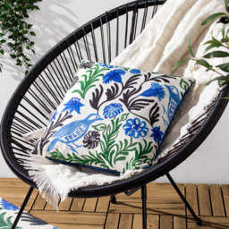 furn Aljento Blue Floral Polyester Filled Outdoor Cushion - Size: 43 x 43cm - furn. - Wilko - thumbnail 3