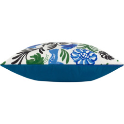 furn Aljento Blue Floral Polyester Filled Outdoor Cushion - Size: 43 x 43cm - furn. - Wilko - thumbnail 4
