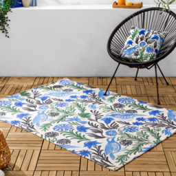furn Aljento Blue Floral Polyester Filled Outdoor Cushion - Size: 43 x 43cm - furn. - Wilko - thumbnail 6