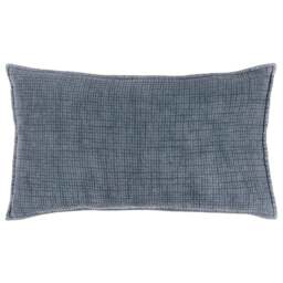 Yard Ribble Ink Acid Wash Cushion - Size: 60 x 40 cm - Multi - Yard Living - Wilko