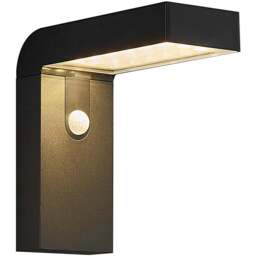 Nordlux Alya Black Solar Wall Light - Size: 20 x 9 x 20cm - Wilko