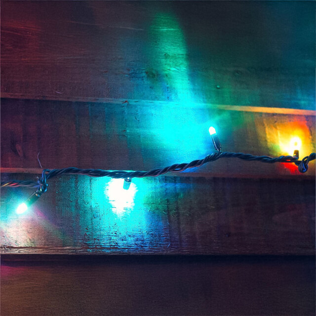 Eagle Connect 40 RGB LED String Light 5m - Size: 0.97 x 0.97 x 1.57cm - BLACK - Wilko - image 1