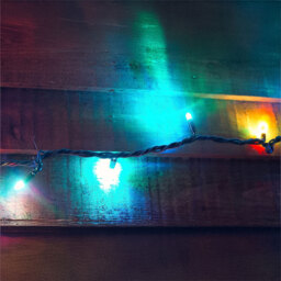 Eagle Connect 40 RGB LED String Light 5m - Size: 0.97 x 0.97 x 1.57cm - BLACK - Wilko