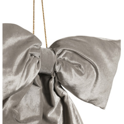 The Seasonal Gift Co. Sage Velvet Bow Hanging Christmas Decoration 50 x 40cm - Size: 50 x 40 x 8cm - Grey - Wilko - thumbnail 4