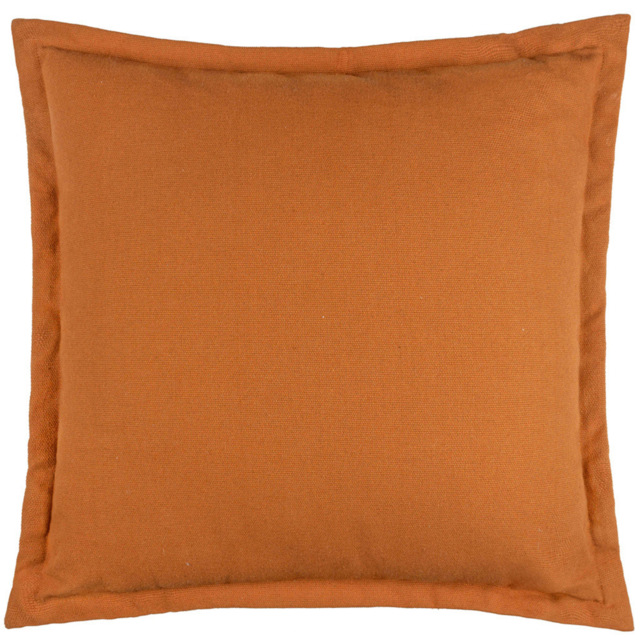Yard Holmfirth Orange Plain Cotton Canvas Cushion 45 x 45cm - Wilko - image 1
