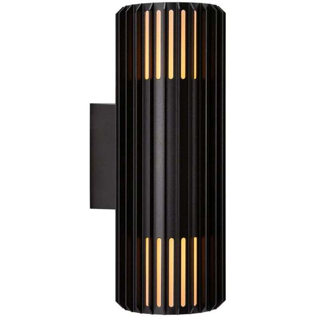 Nordlux Aludra Seaside Black Double Wall Light - Size: 33.7 x 12.4 x 33.7cm - Wilko - image 1