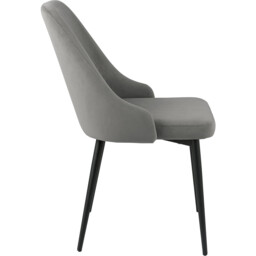 Modbury Dining Chair Pair - Grey - Wilko - thumbnail 5