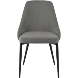 Modbury Dining Chair Pair - Grey - Wilko - thumbnail 3