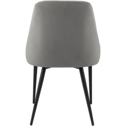 Modbury Dining Chair Pair - Grey - Wilko - thumbnail 6