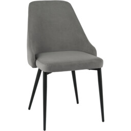 Modbury Dining Chair Pair - Grey - Wilko - thumbnail 4