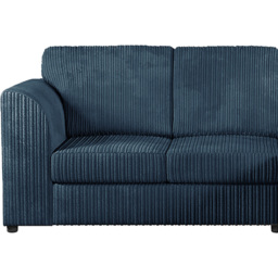 Luxor 4 Seater Navy Blue Jumbo Cord Full Back Right Hand L Shape Corner Sofa - Wilko - thumbnail 4