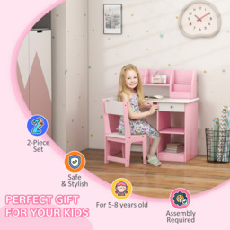 Tommy Toys Pink Kids Desk and Chair Set - Grey - Wilko - thumbnail 7