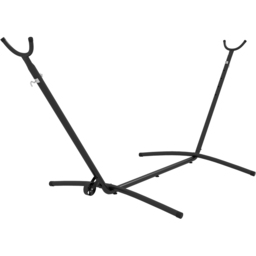 Outsunny Hammock Stand with Wheels - Size: 290 x 120 x 115cm - Black - Wilko - thumbnail 3