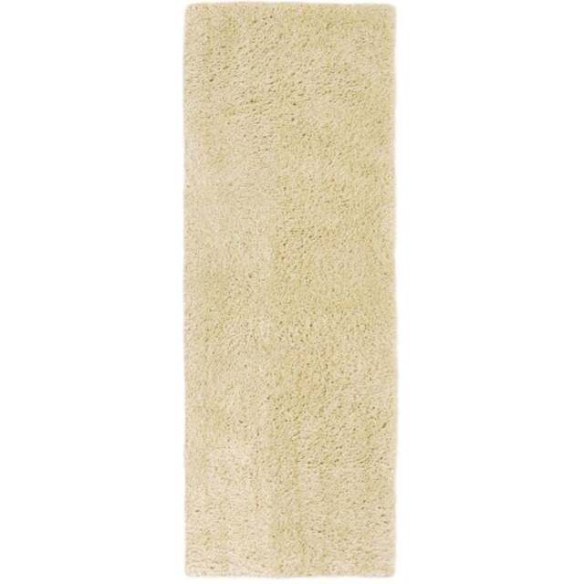 Homemaker Honey Snug Plain Shaggy Rug 60 x 110cm - Yellow - Wilko - image 1