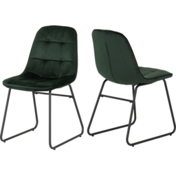 Seconique Marlow and Lukas 4 Seater Dining Set White Marble and Emerald Green Velvet - White Marble/Emerald Green Velvet - Wilko - thumbnail 6