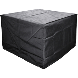 Cozy Bay EZBreathe 8 Seater Black Set Cover - Size: 75 x 134 x 134cm - Wilko