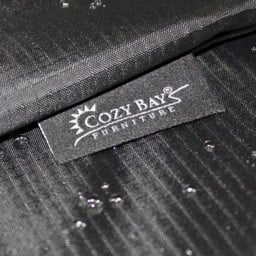 Cozy Bay EZBreathe 8 Seater Black Set Cover - Size: 75 x 134 x 134cm - Wilko - thumbnail 3