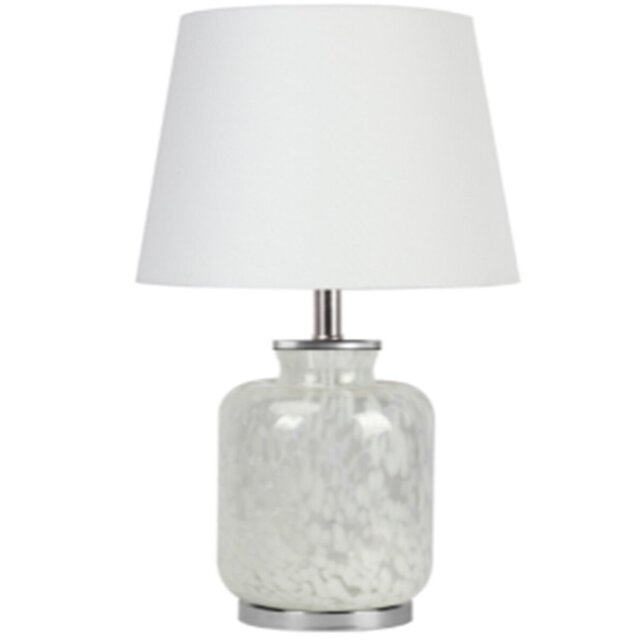 Arianna Grey and White Table Lamp - Size: 31 x 49 x 31cm - Wilko - image 1