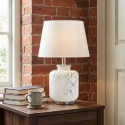 Arianna Grey and White Table Lamp - Size: 31 x 49 x 31cm - Wilko - thumbnail 5