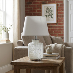 Arianna Grey and White Table Lamp - Size: 31 x 49 x 31cm - Wilko - thumbnail 4