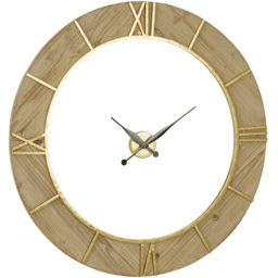 Premier Housewares Yaxi White Face Round Wall Clock 98cm - Size: 98 x 4 x 98cm - Wilko - thumbnail 3