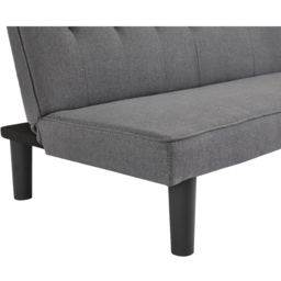 Home Detail Layla 2 Seater Charcoal Fabric Sofa Bed - Grey - Wilko - thumbnail 6