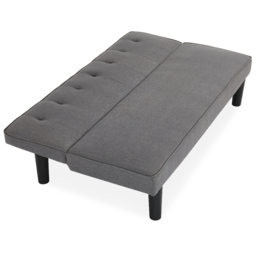 Home Detail Layla 2 Seater Charcoal Fabric Sofa Bed - Grey - Wilko - thumbnail 4