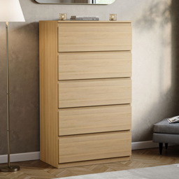 VIDA DESIGNS Denver 5 Drawer Pine Chest of Drawers - Brown - Wilko - thumbnail 6