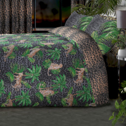 Velosso EasyCare Single Leopard Jungle Reversible Duvet Set - Multi - Serene - Wilko - thumbnail 6