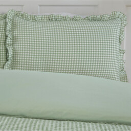 Josette Frill Duvet Set Green Single - Wilko - thumbnail 4